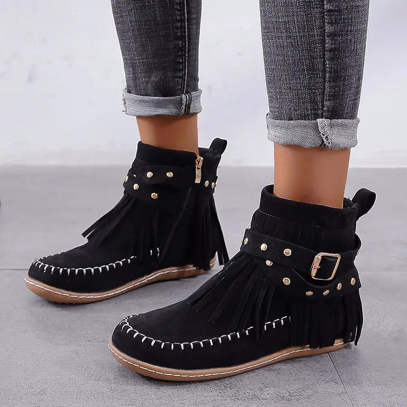 BOTINES CON FLECOS
