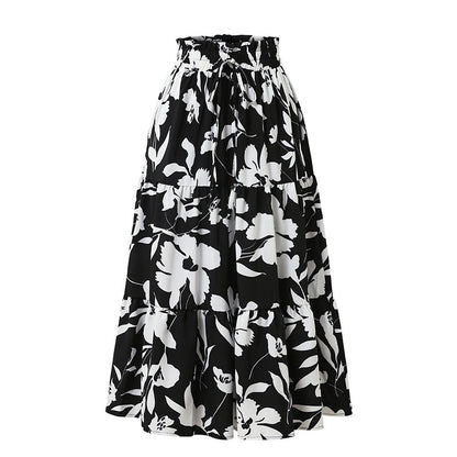 FALDA MIDI FLORAL