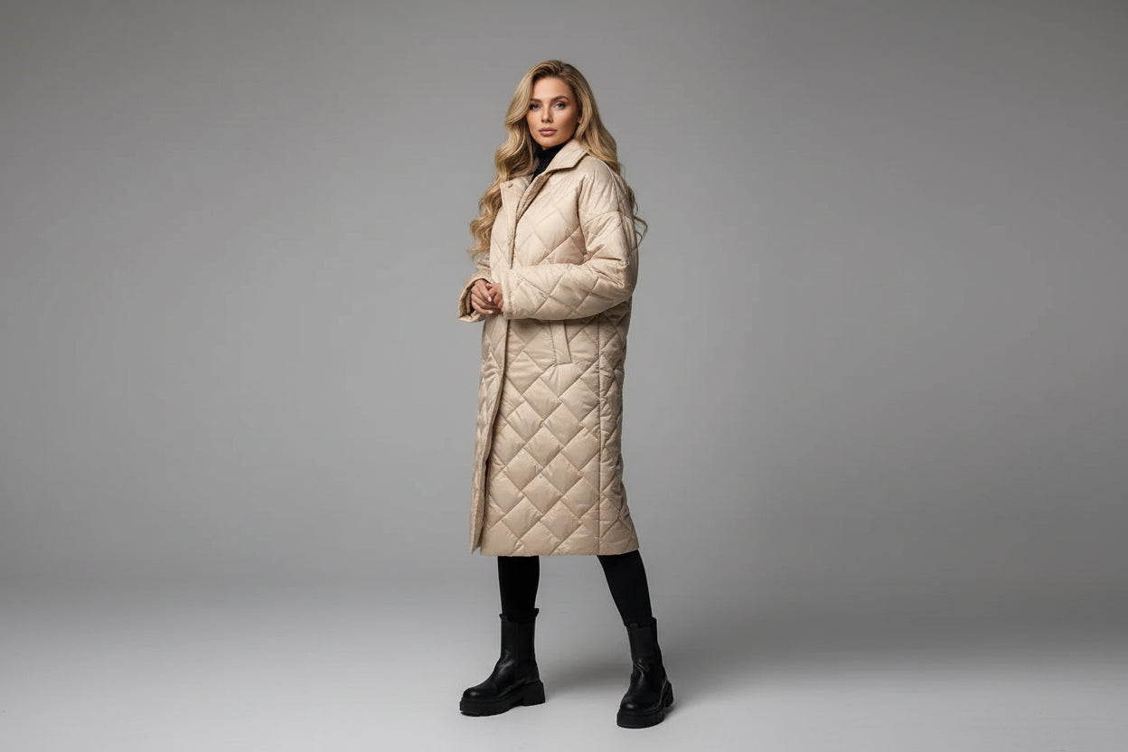ABRIGO ACOLCHADO PREMIUM CON FORRO ESTAMPADO DE LEOPARDO