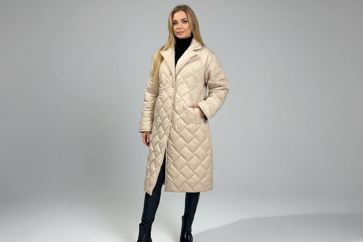 ABRIGO ACOLCHADO PREMIUM CON FORRO ESTAMPADO DE LEOPARDO