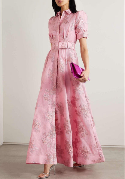 Aria – Vestido Floral con Mangas Abullonadas