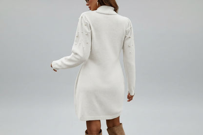 VESTIDO DE MANGA LARGA DE PUNTO