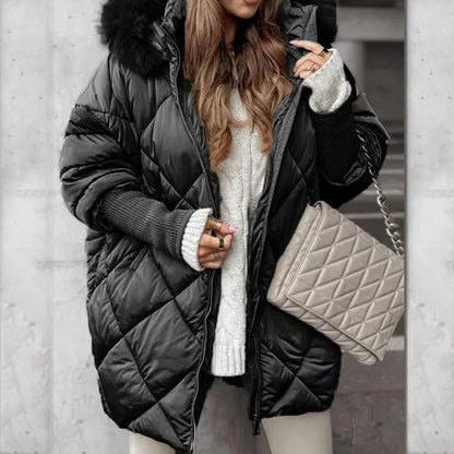 ABRIGO ACOLCHADO DELUX CON GORRO