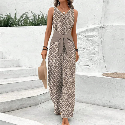 ELENA | MONO SIN MANGAS CON ESTAMPADO ELEGANTE