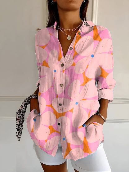 BLUSA FLORAL DE ALGODÓN