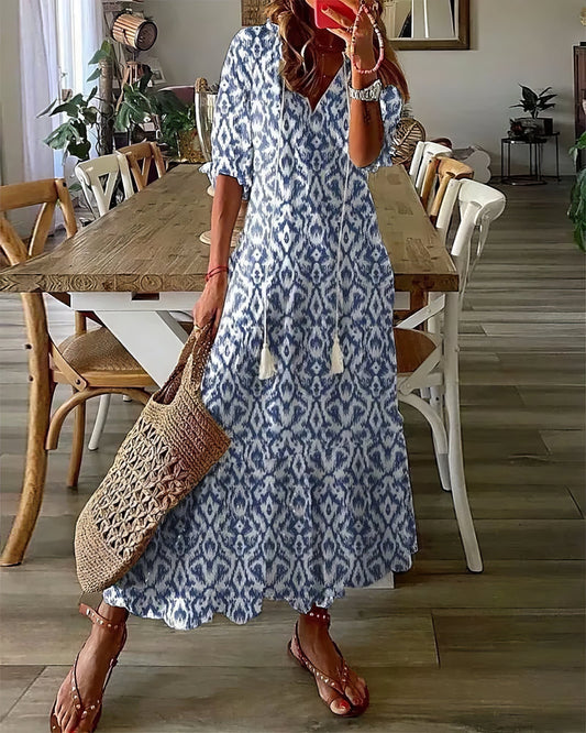 Danae - Vestido Boho con Cobertura para el Abdomen